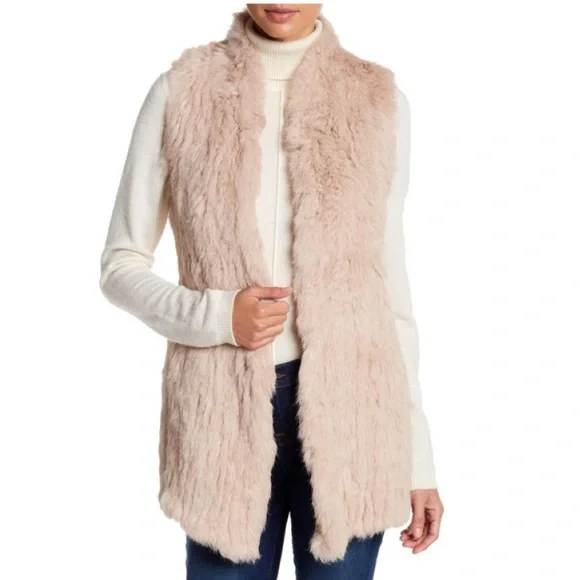 Rabbit Fur Vest - Picture 1 of 9